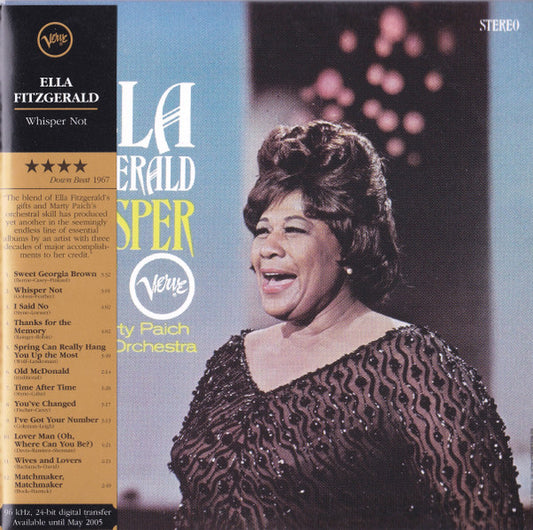 FITZGERALD, ELLA  - WHISPER NOT (REMASTERED)