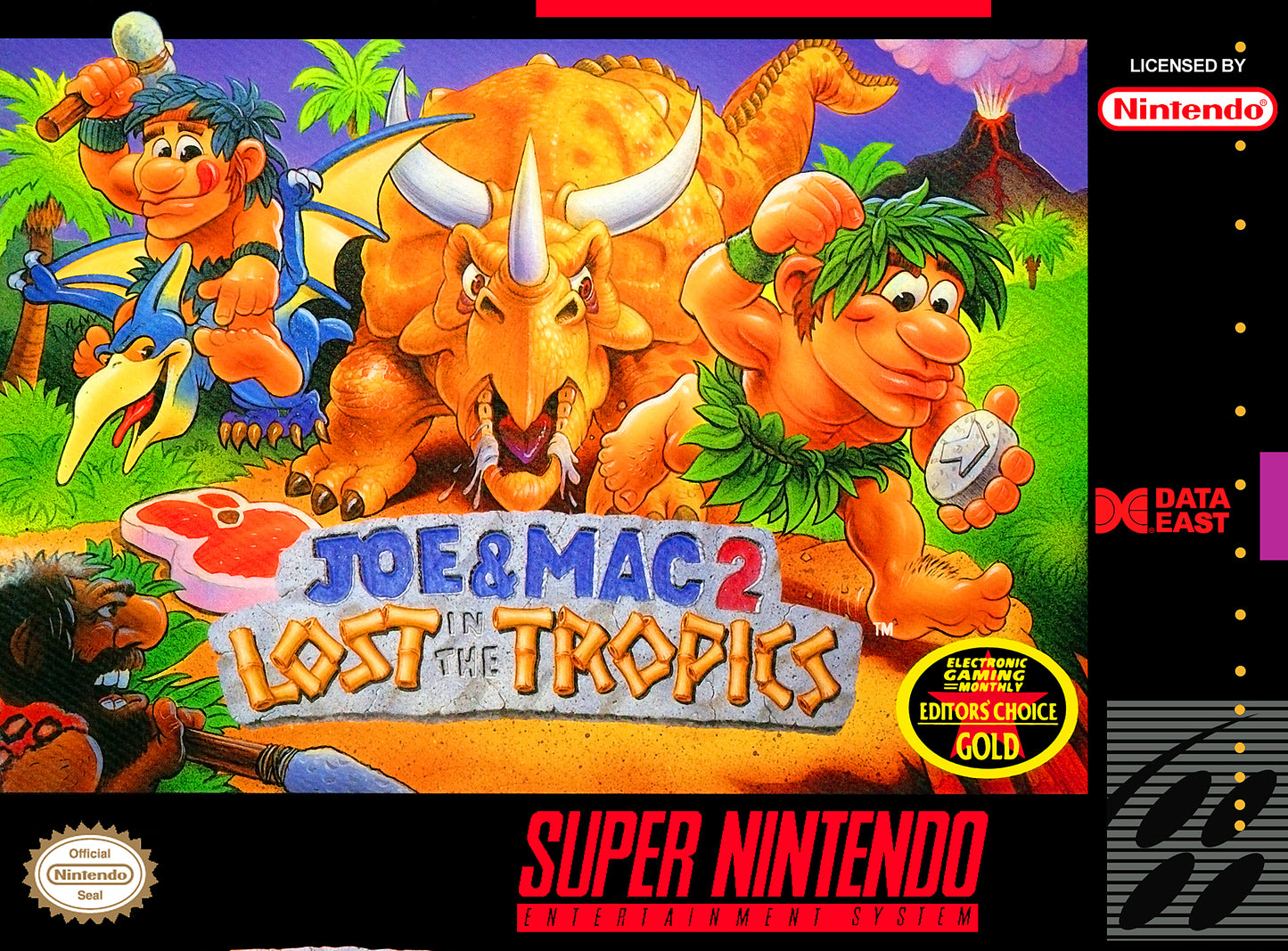 JOE & MAC 2: LOST IN THE TROPICS  - SNES (W/BOX)