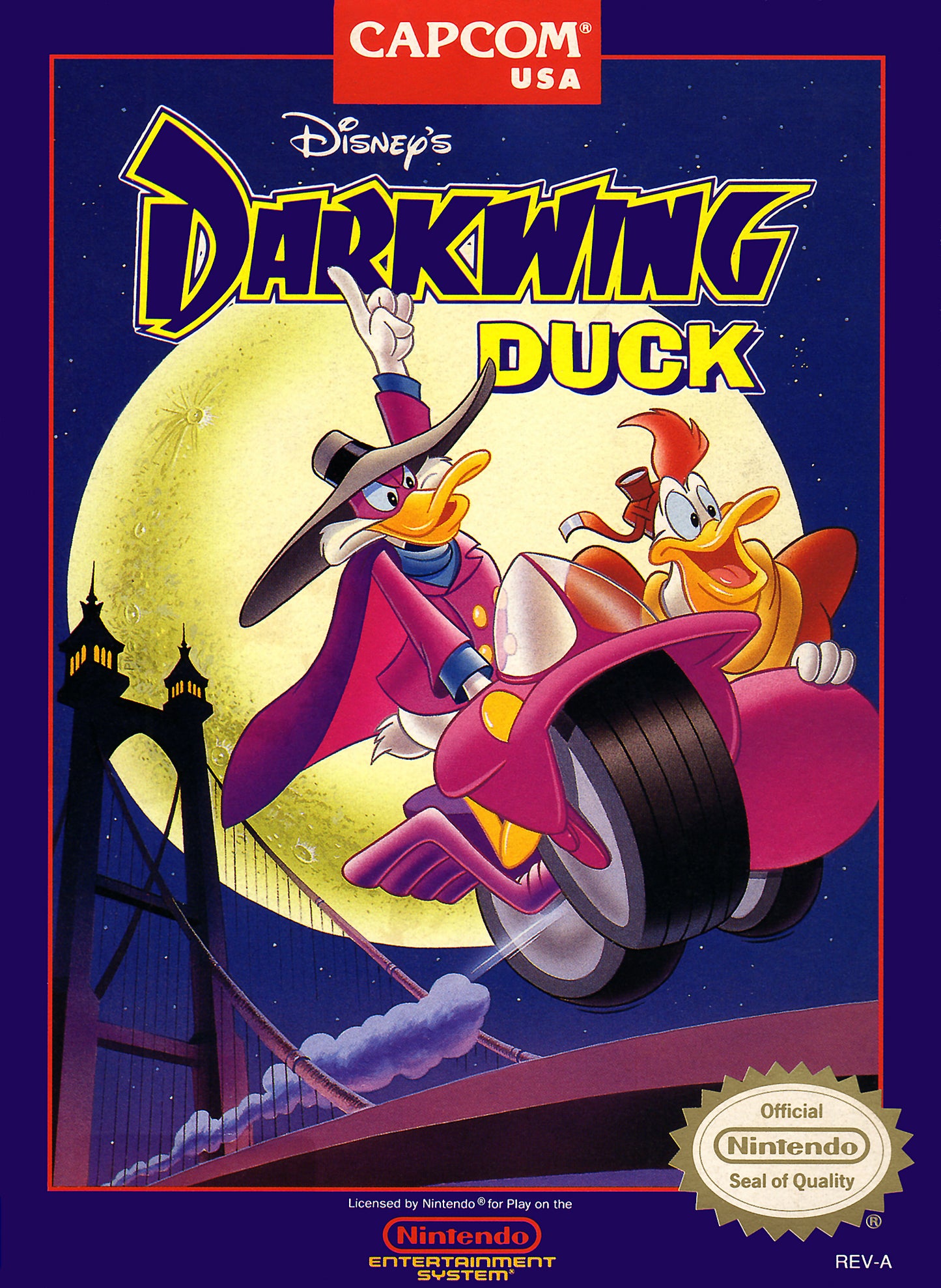 DARKWING DUCK  - NES (W/BOX & MANUAL)