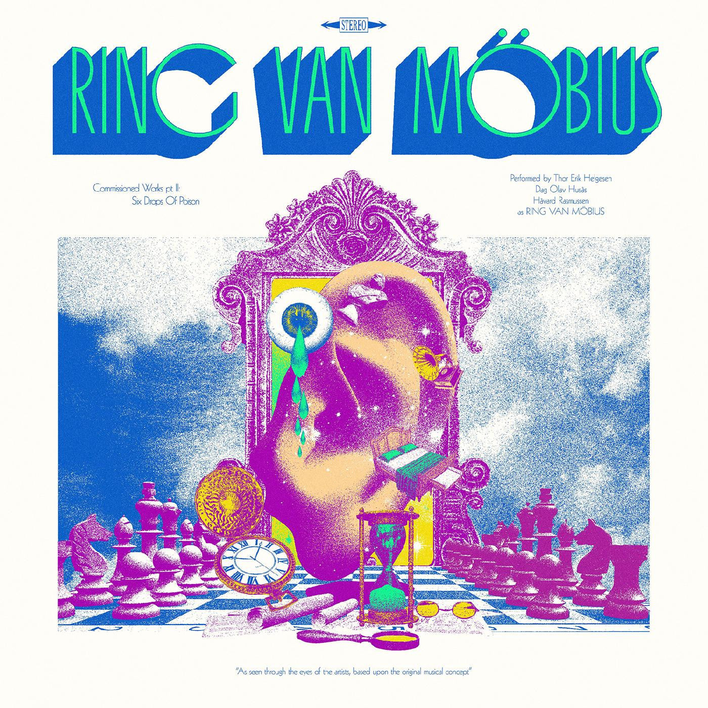 RING VAN MÖBIUS - COMMISSIONED WORKS PT II - SIX DROPS OF POISON (TRANSPARENT MAGENTA VINYL)