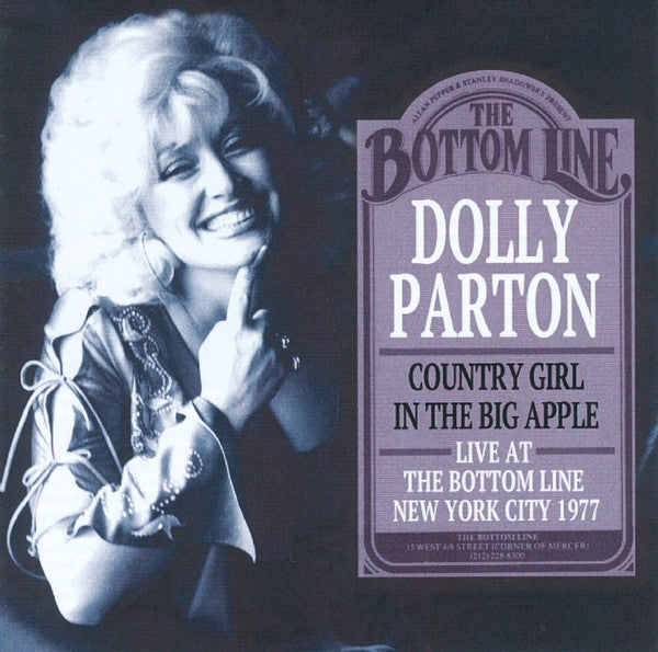 PARTON, DOLLY  - COUNTRY GIRL IN THE BIG APPLE: LIVE AT B