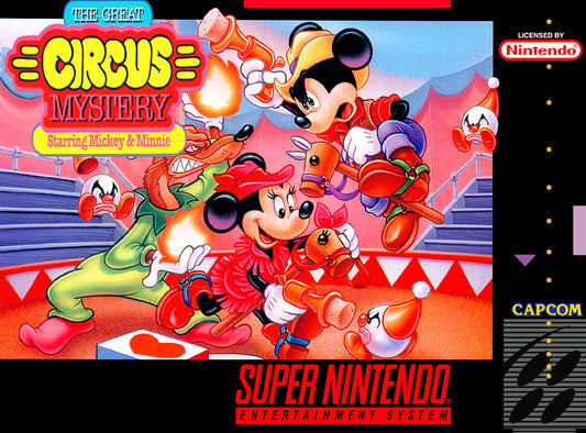 GREAT CIRCUS MYSTERY STARRING MICKEY & M  - SNES (W/BOX & MANUAL)