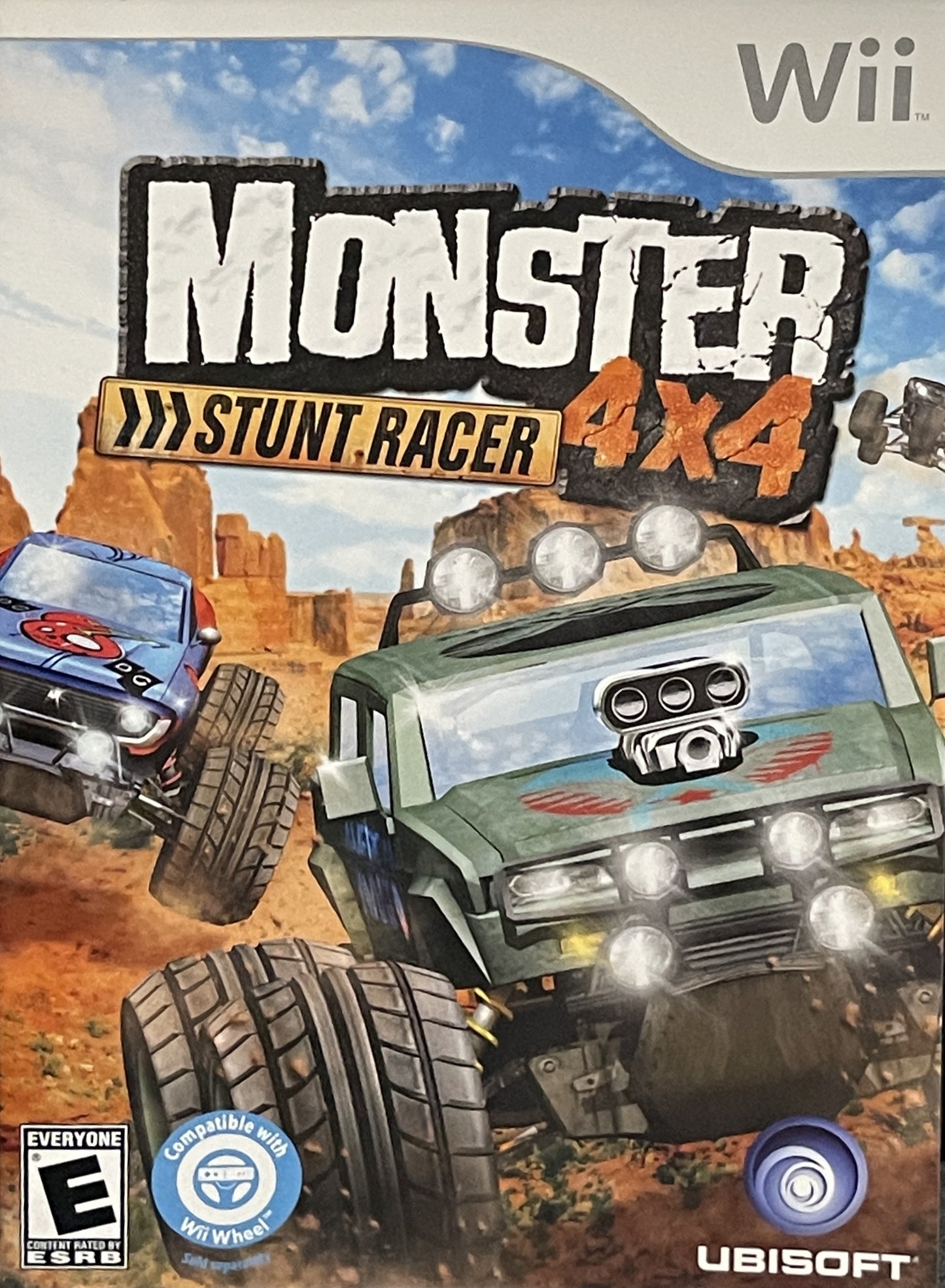 MONSTER 4X4: STUNT RACER (W/ WHEEL)  - WII
