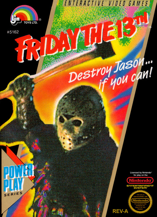 FRIDAY THE 13TH  - NES (W/BOX & MANUAL)