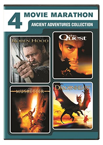 ROBIN HOOD/QUEST/MUSKETEER/DRAGONHEART - DVD-4 MOVIE MARATHON-ANCIENT ADVENTURES