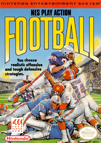 PLAY ACTION FOOTBALL  - NES (W/BOX)