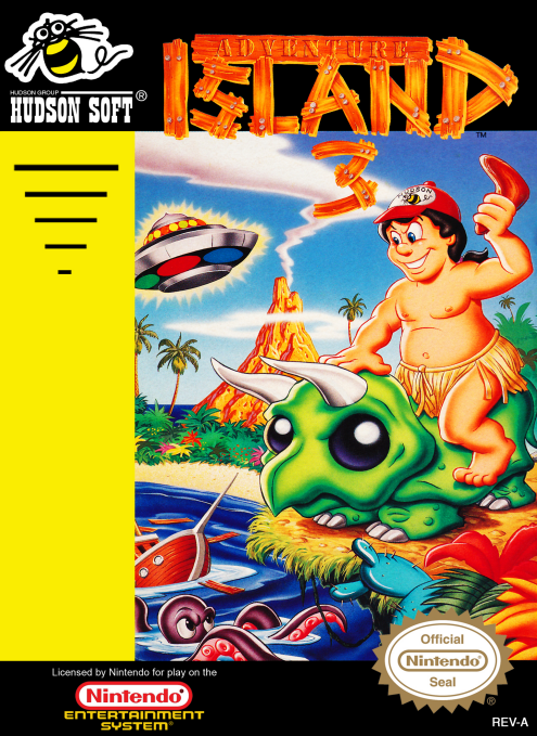 ADVENTURE ISLAND 3  - NES (W/BOX)