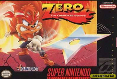 ZERO THE KAMIKAZE SQUIRREL  - SNES (W/BOX)