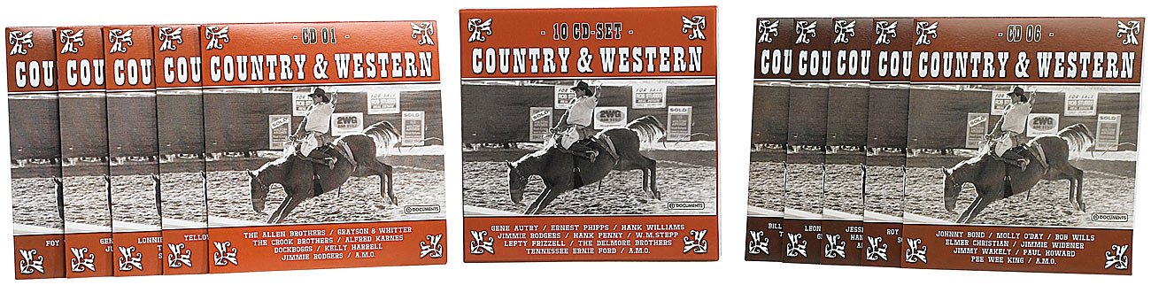 VARIOUS - COUNTRY & WESTERN ORIGINAL MASTER (10CDS