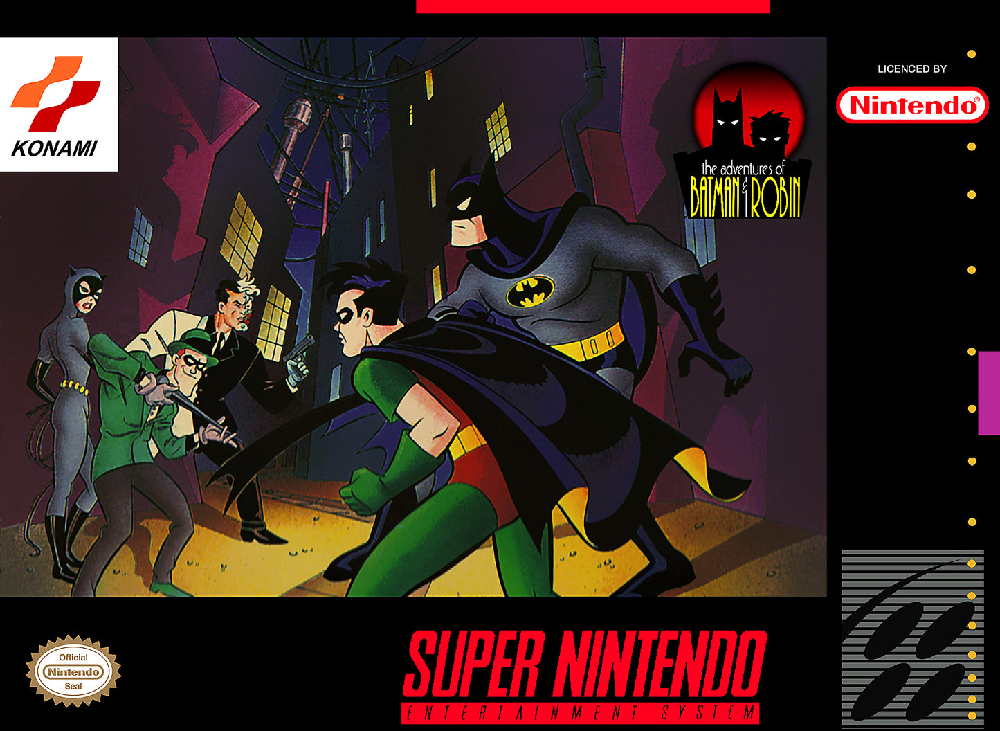 ADVENTURES OF BATMAN & ROBIN  - SNES (W/BOX & MANUAL)