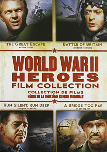 WORLD WAR II HEROES FILM COLLECTION (RUN SILENT, RUN DEEP / THE GREAT ESCAPE / A BRIDGE TOO FAR / THE BATTLE OF BRITAIN) (BILINGUAL)