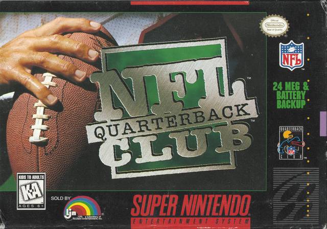 NFL QUARTERBACK CLUB  - SNES (W/BOX & MANUAL)