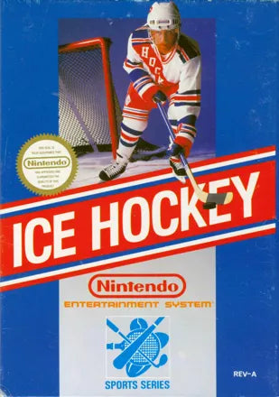 ICE HOCKEY [BLACK BOX]  - NES (W/BOX & MANUAL)