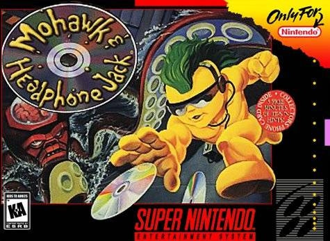 MOHAWK & HEADPHONE JACK  - SNES (W/BOX)