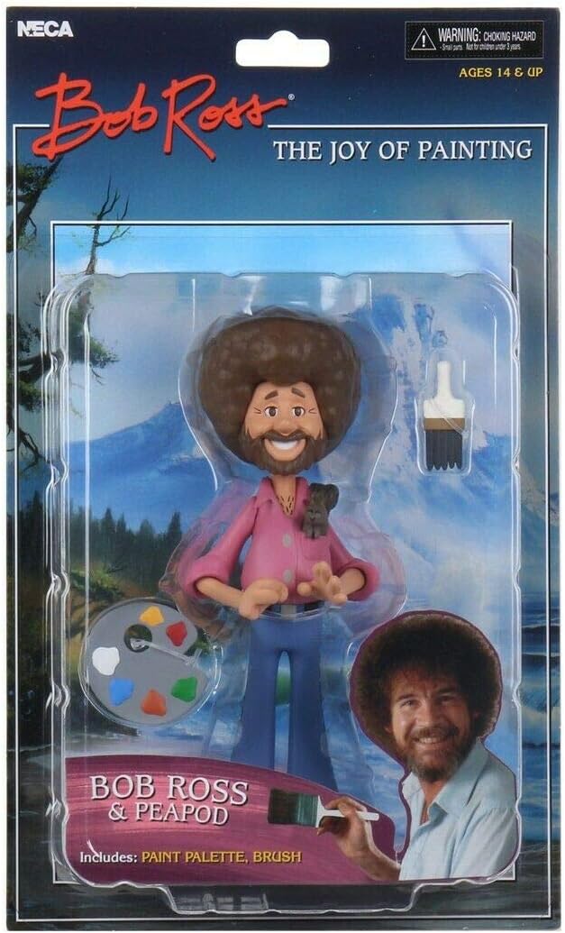 BOB ROSS & PEAPOD - NECA