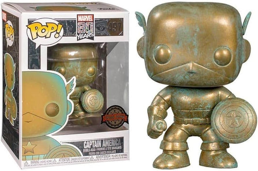 MARVEL 80: CAPTAIN AMERICA (PATINA) 497 - FUNKO POP!-SPECIAL EDITION