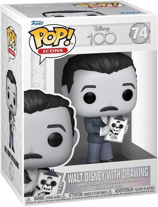 DISNEY 100: WALT DISNEY WITH DRAWING #74 - FUNKO POP!