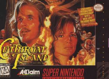 CUTTHROAT ISLAND  - SNES (W/BOX & MANUAL)