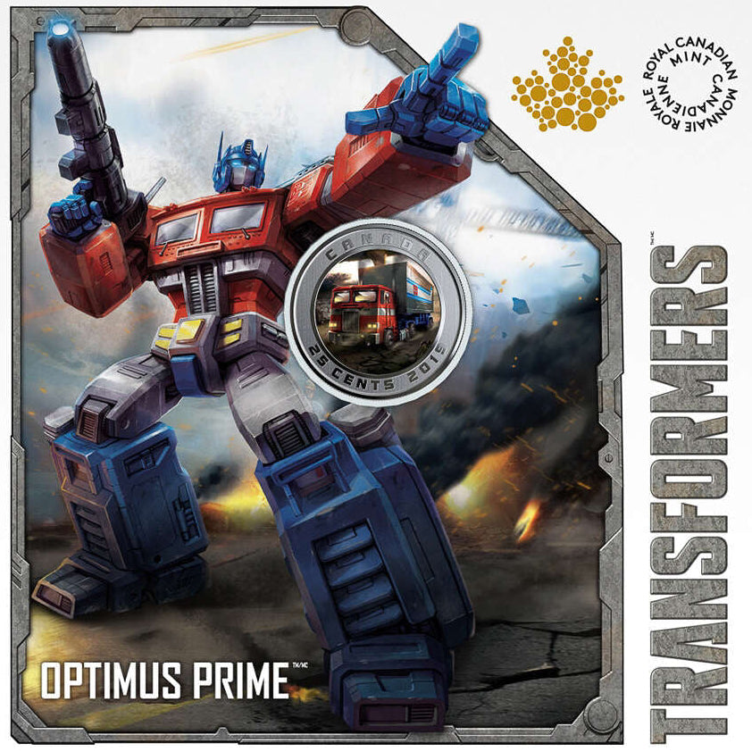 TRANSFORMERS: OPTIMUS PRIME (3D LENTICULAR COIN) - ROYAL CANADIAN MINT: 2019