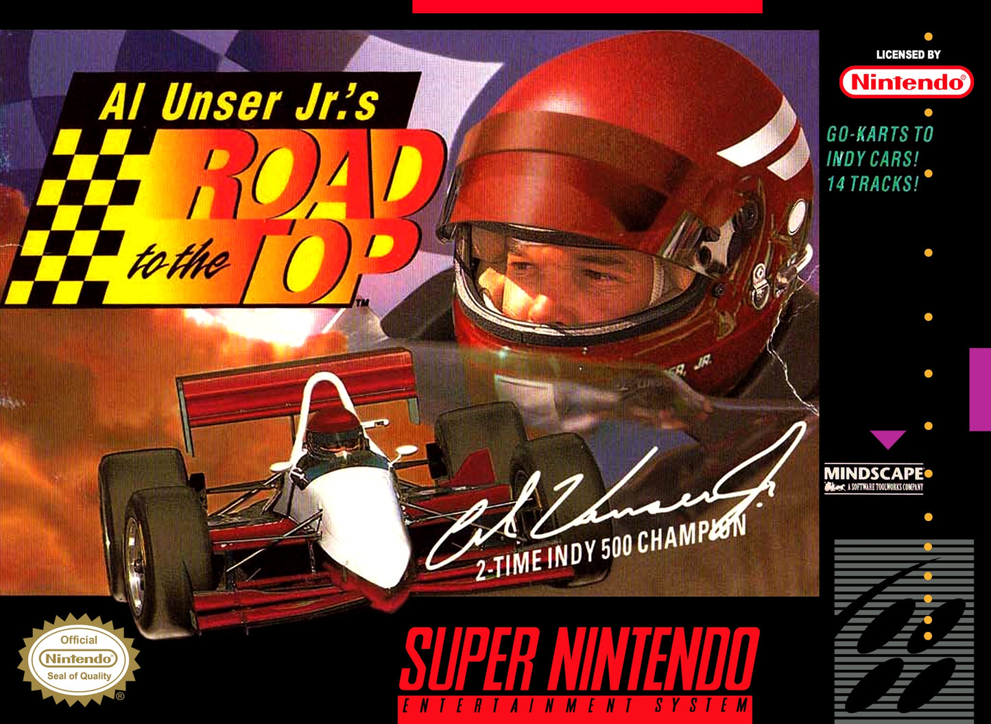 AL UNSER JR.'S ROAD TO THE TOP  - SNES