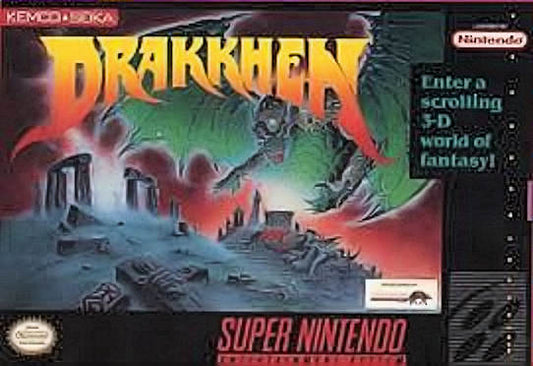 DRAKKHEN  - SNES (W/BOX & MANUAL)