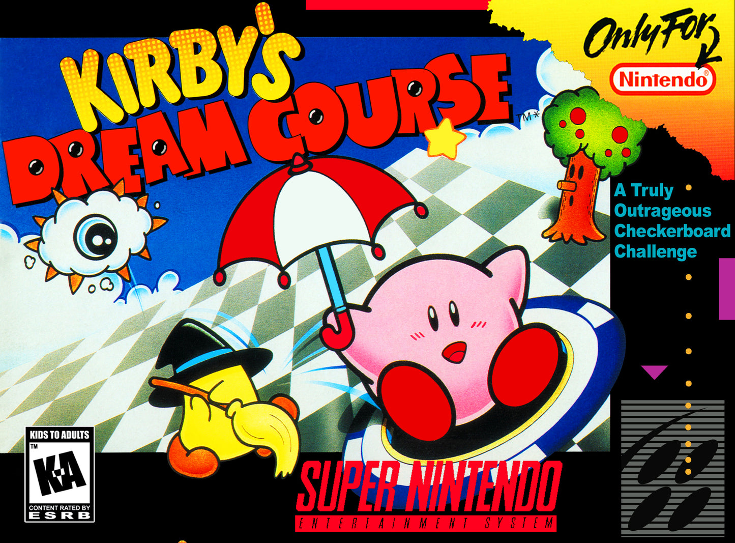 KIRBY'S DREAM COURSE  - SNES (W/BOX & MANUAL)