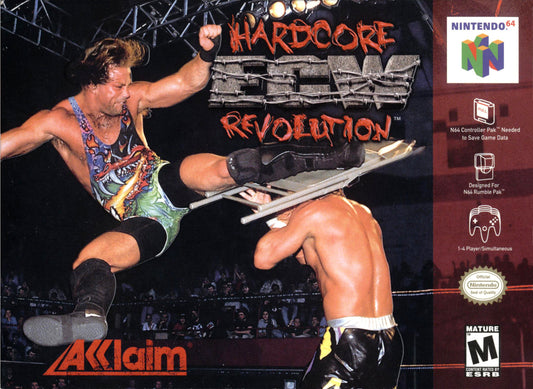 ECW HARDCORE REVOLUTION  - N64 (W/BOX)