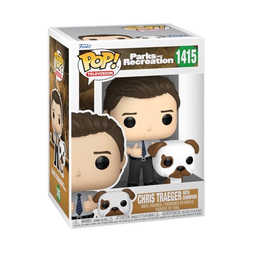 PARKS & RECREATION: CHRIS TRAEGER WITH CHAMPION #1415 (15TH ANN.) - FUNKO POP!