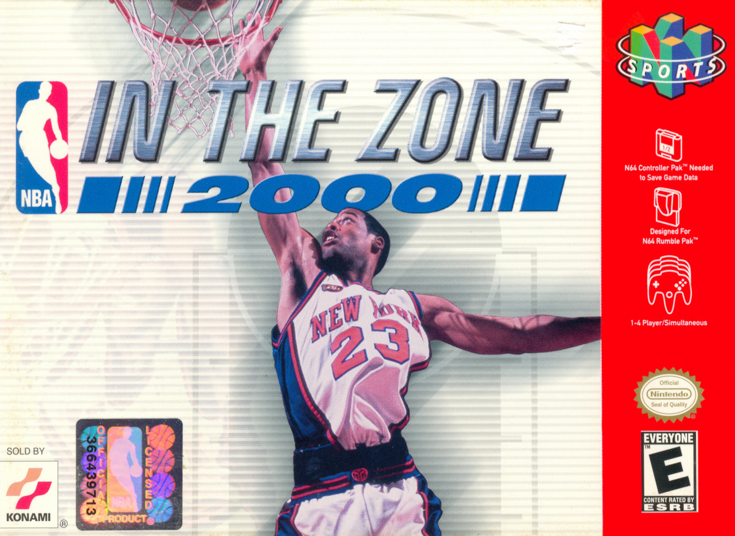 NBA IN THE ZONE 2000  - N64 (W/BOX)