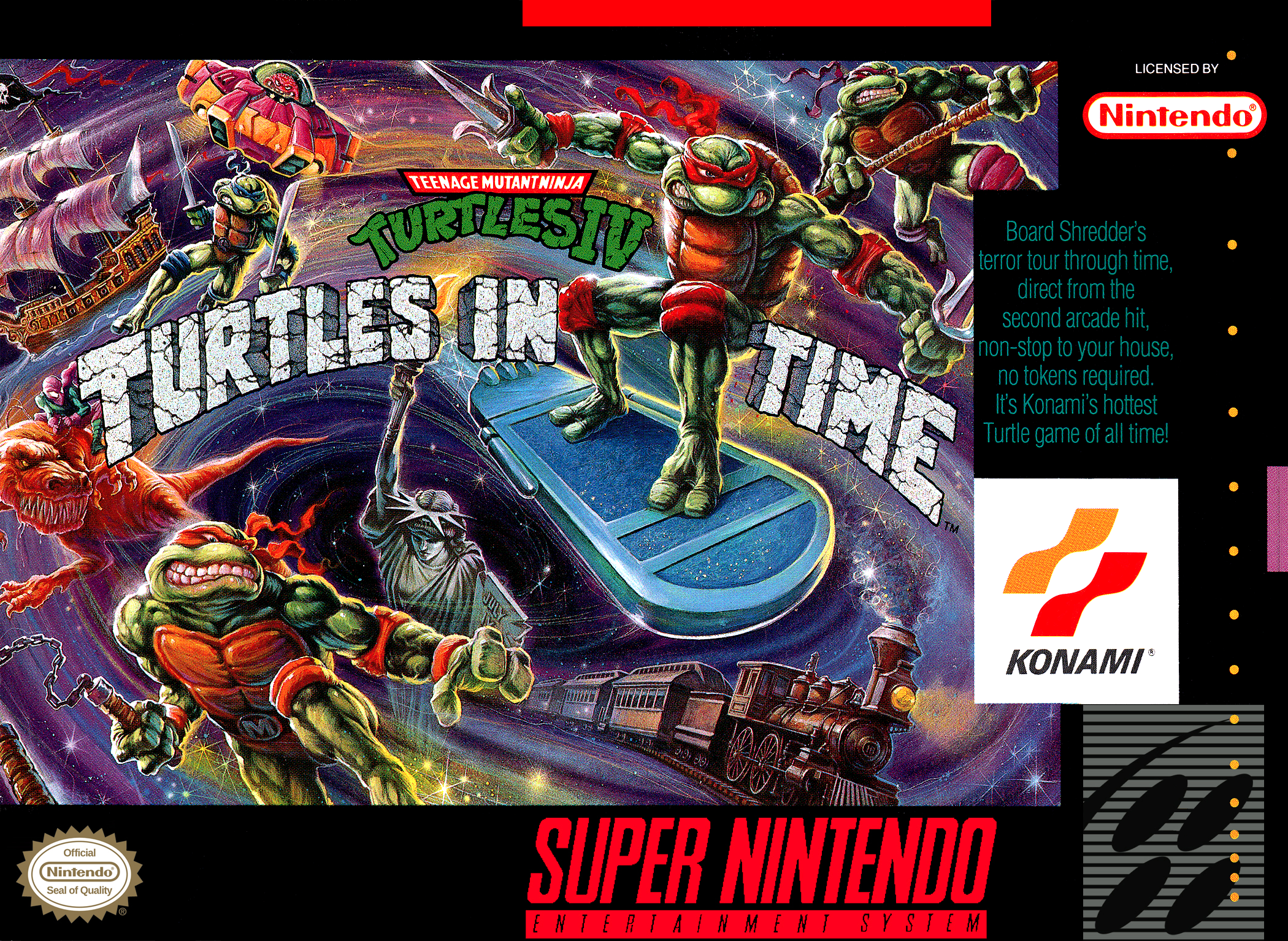 TEENAGE MUTANT NINJA TURTLES IV: TURTLES - SNES (W/BOX & MANUAL) – Beat ...
