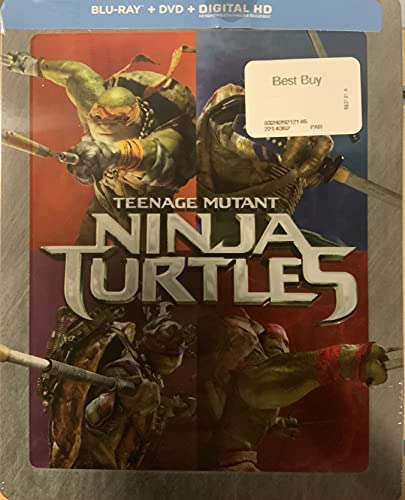 TEENAGE MUTANT NINJA TURTLES (MOVIE)  - BLU-2014-INC. DVD COPY-STEELBOOK