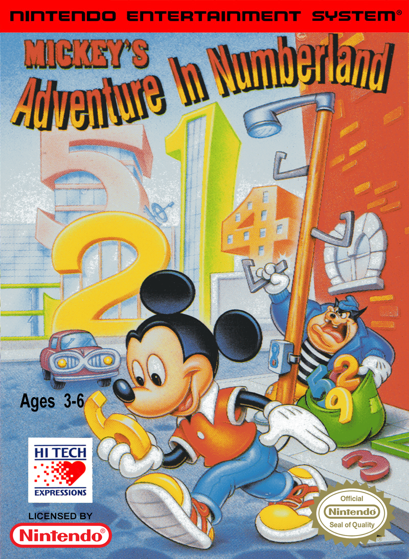 MICKEY'S ADVENTURE IN NUMBERLAND  - NES