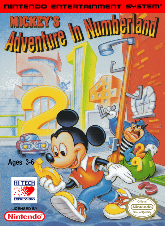 MICKEY'S ADVENTURE IN NUMBERLAND  - NES