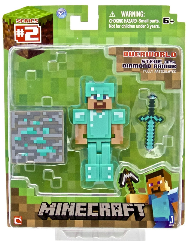 MINECRAFT: STEVE WITH DIAMOND ARMOR - MOJANG-2014-SERIES 1