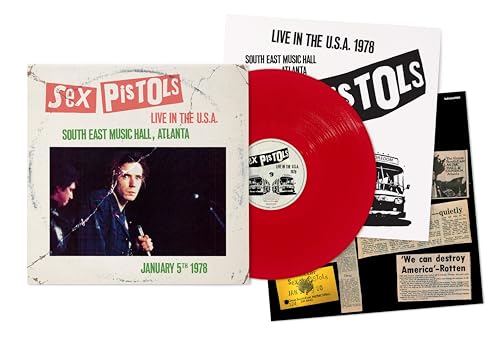 THE SEX PISTOLS - LIVE IN THE U.S.A. 1978 - SOUTH EAST MUSIC HALL, ATLANTA [RED LP]
