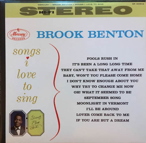 BENTON, BROOK  - SONG I LOVE TO SING