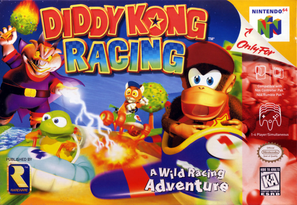 DIDDY KONG RACING  - N64 (W/BOX)