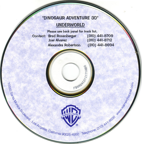 UNDERWORLD  - DINOSAUR ADVENTURE 3D (UK CD1)