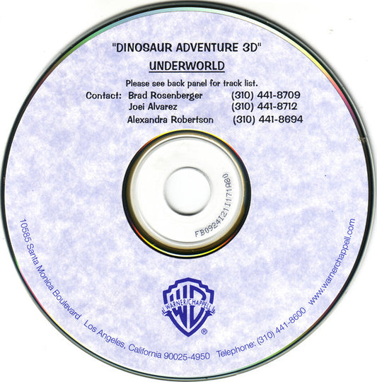 UNDERWORLD  - DINOSAUR ADVENTURE 3D (UK CD1)