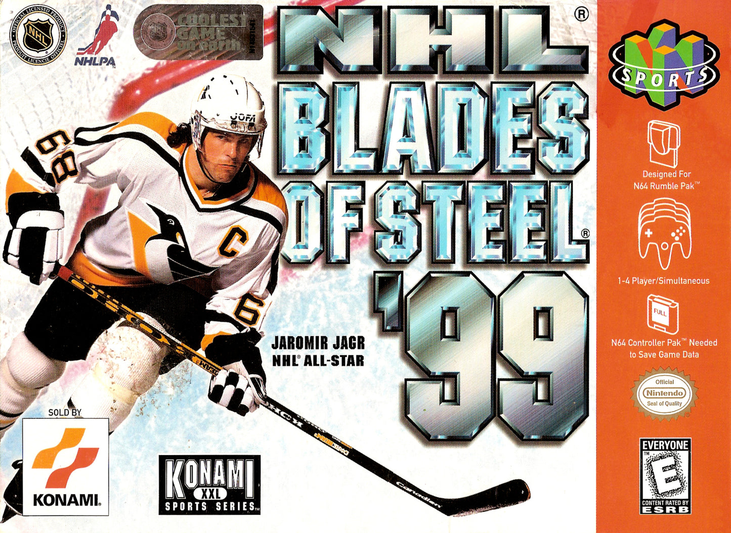 NHL BLADES OF STEEL '99  - N64 (W/BOX & MANUAL)