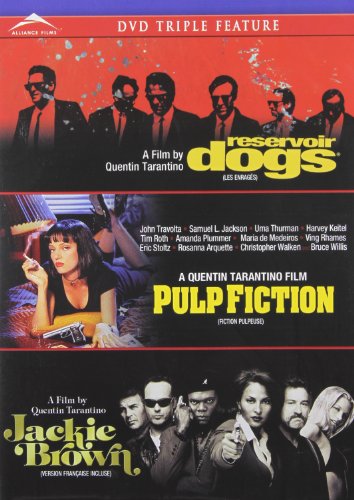 TARANTINTO TRIPLE FEATURE - DVD- RESERVOIR DOGS/PULP FICTION/JACKIE