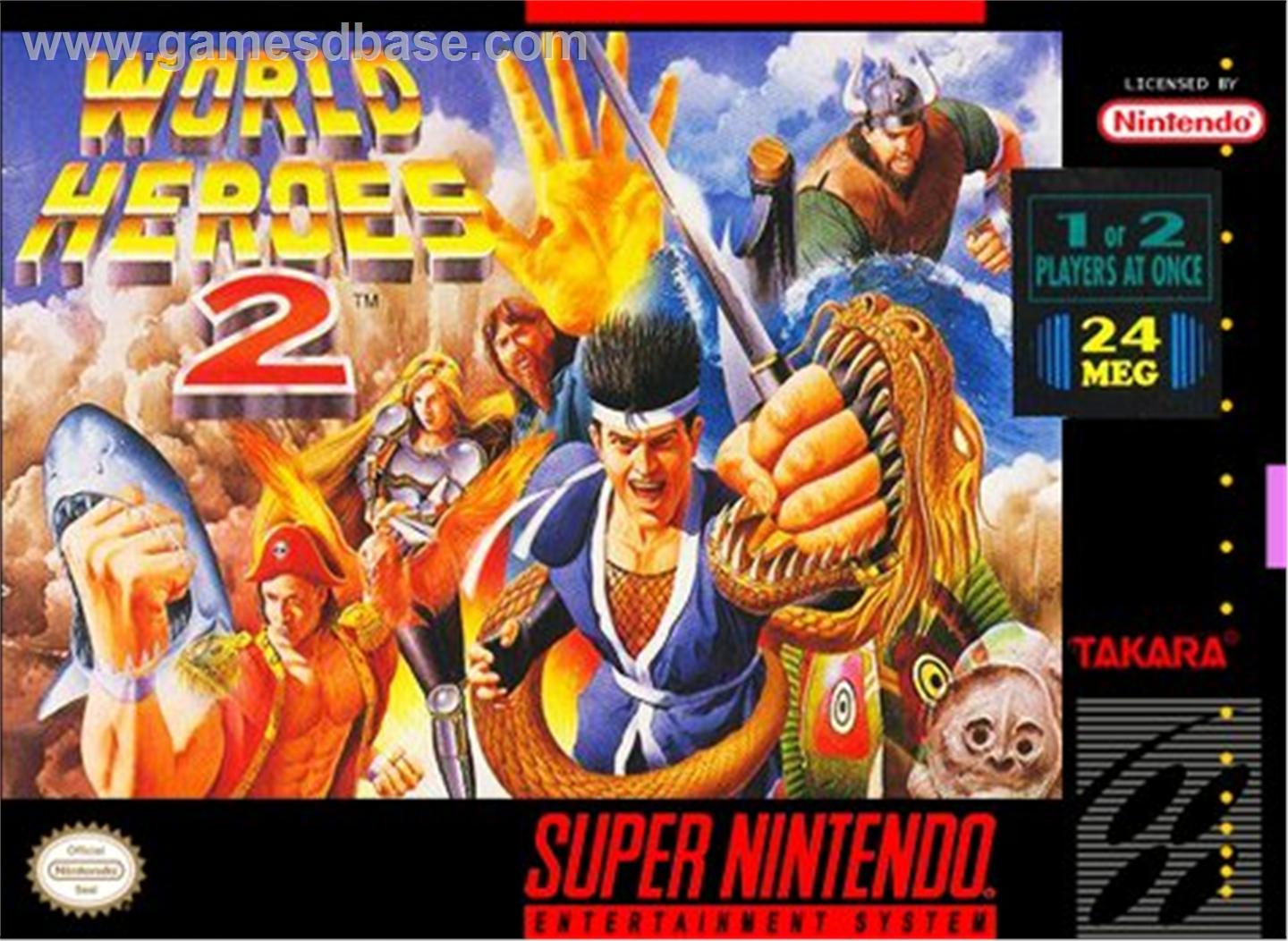 WORLD HEROES  - SNES