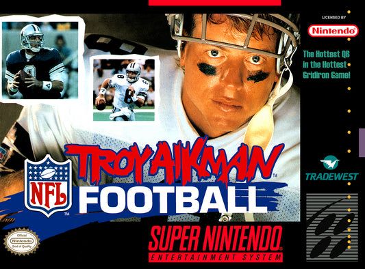 TROY AIKMAN NFL FOOTBALL  - SNES (W/BOX)