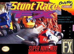 STUNT RACE FX  - SNES (W/BOX & MANUAL)