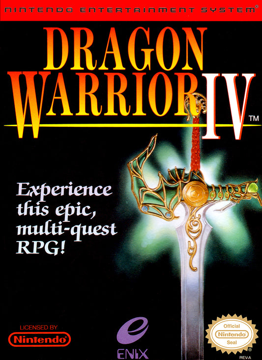 DRAGON WARRIOR IV  - NES (W/BOX)