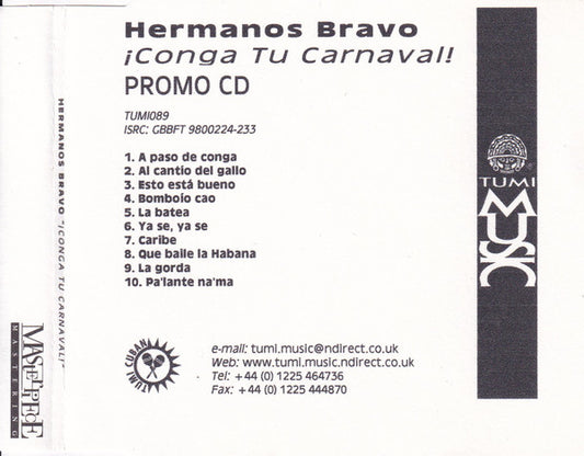 HERMANOS BRAVO  - CONGA TU CARNAVAL (CUBA)