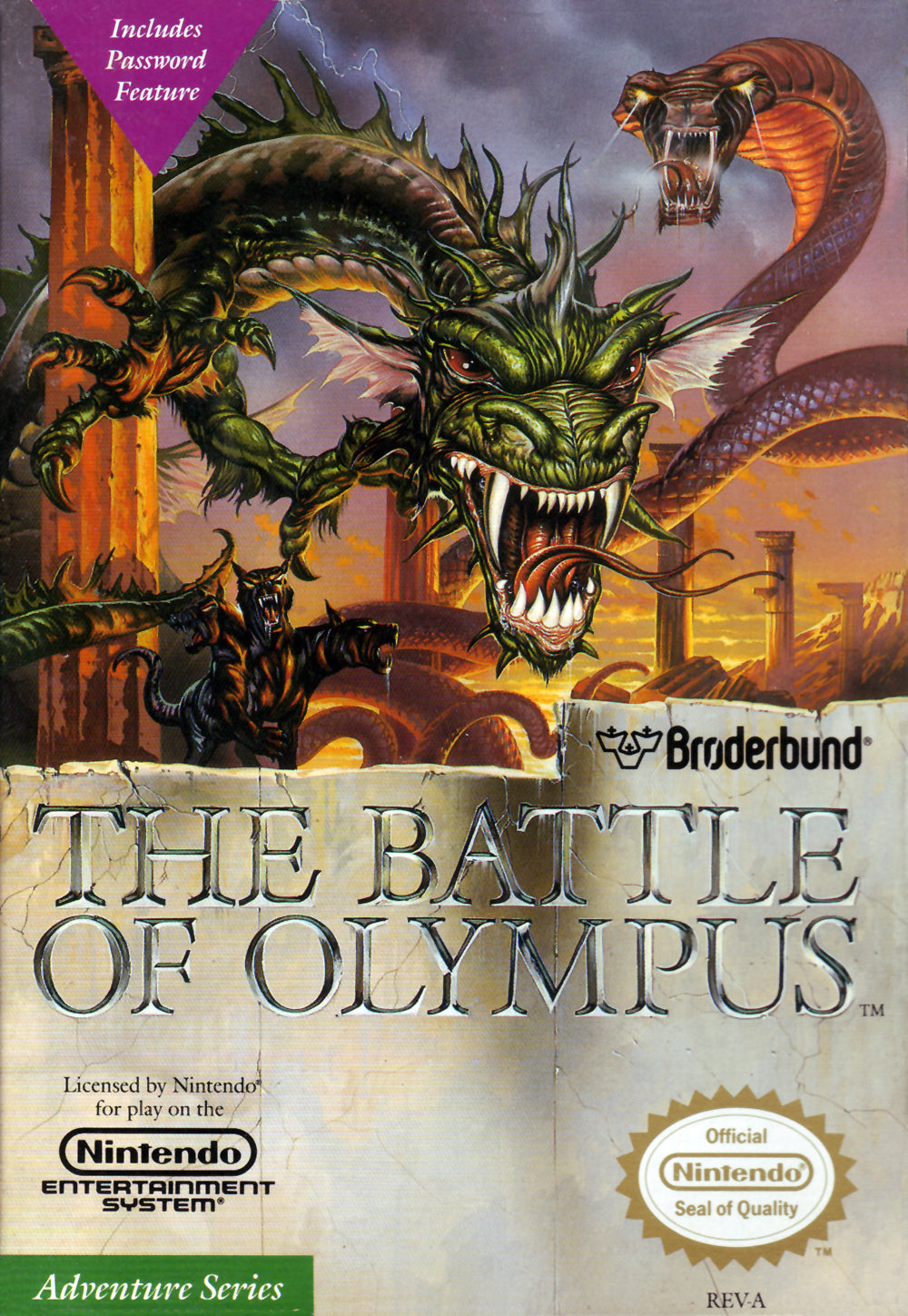 BATTLE OF OLYMPUS  - NES (W/BOX)