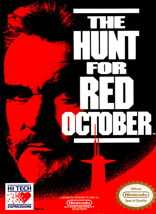 HUNT FOR RED OCTOBER  - NES (W/BOX & MANUAL)