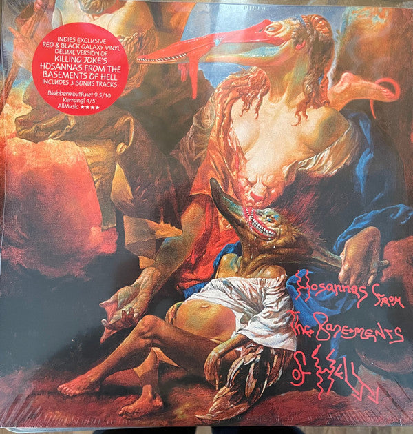 KILLING JOKE - KILLING JOKE - HOSANNAS FROM THE BASEMENTS OF HELL LP RED/BLACK