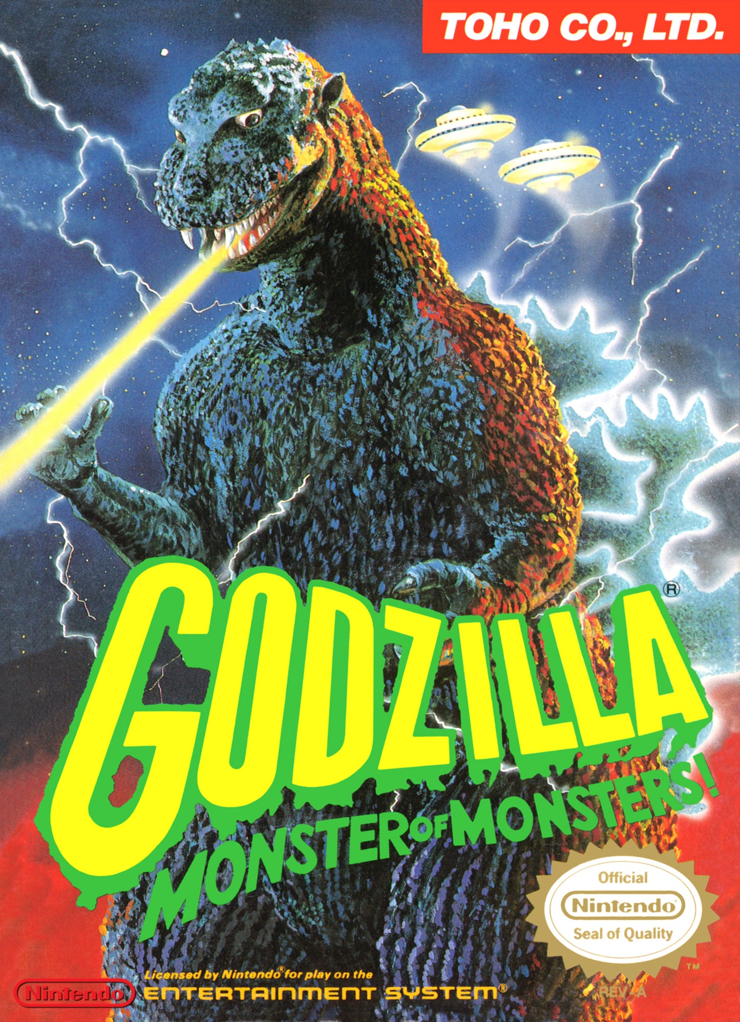 GODZILLA  - NES (W/BOX & MANUAL)